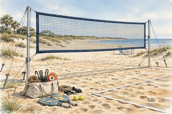 Tudo sobre a rede de beach tennis: altura oficial, tipos portáteis e como escolher a ideal